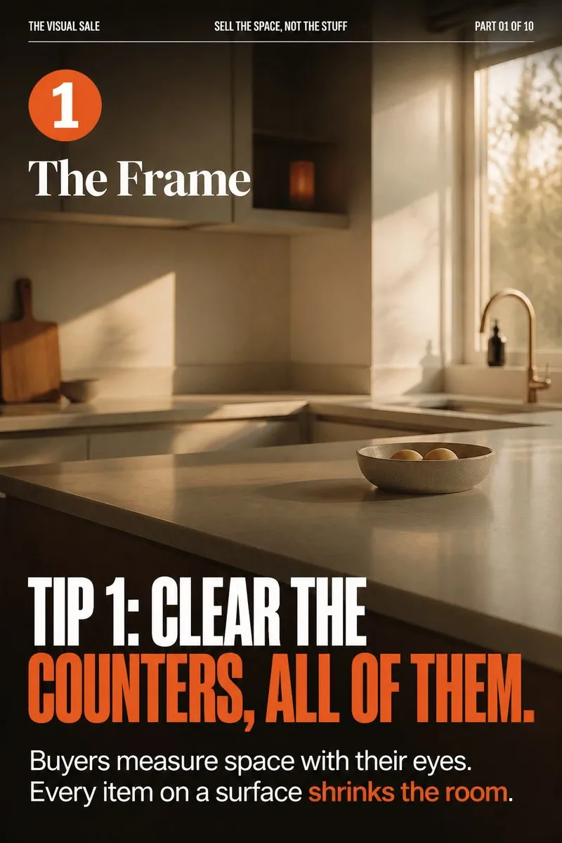 Real ExcuseBee tip slide: clear the counters, all of them